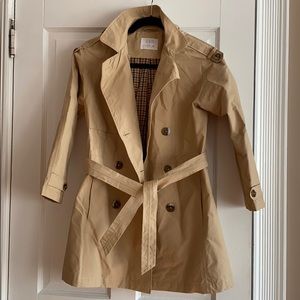 Girls Zara hooded rain coat